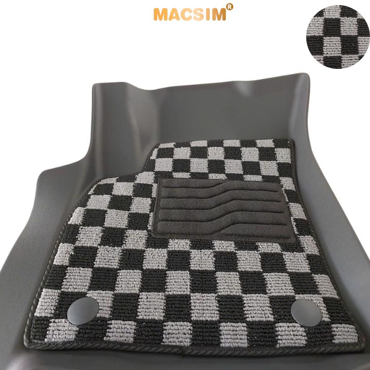 Thảm lót sàn ô tô Toyota Hilux 2026+ Macsim – Ca rô, chuẩn phom, Dễ Vệ Sinh (Mã 03)