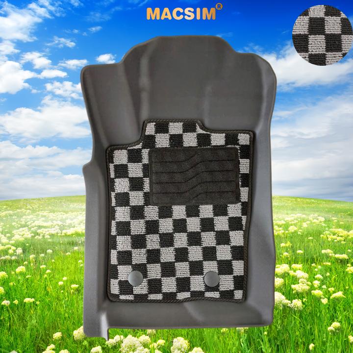 Thảm lót sàn ô tô  Ford Ranger 2023+ Macsim – Ca rô, chuẩn phom, Dễ Vệ Sinh (Mã 03)