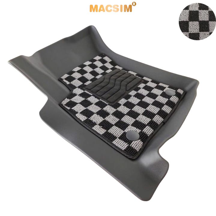 Thảm lót sàn ô tô  Ford Ranger 2023+ Macsim – Ca rô, chuẩn phom, Dễ Vệ Sinh (Mã 03)