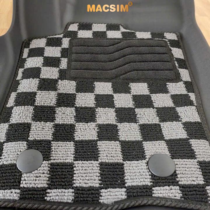 Thảm lót sàn ô tô  Ford Ranger 2023+ Macsim – Ca rô, chuẩn phom, Dễ Vệ Sinh (Mã 03)