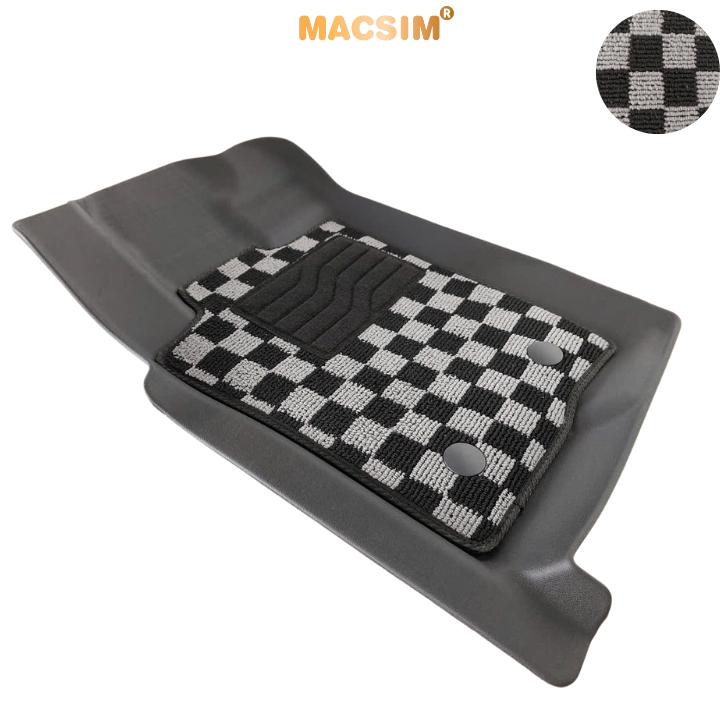 Thảm lót sàn ô tô  Ford Ranger 2023+ Macsim – Ca rô, chuẩn phom, Dễ Vệ Sinh (Mã 03)