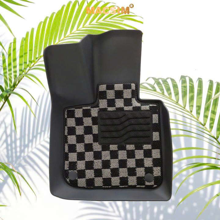 Thảm lót sàn ô tô Vinfast VF8  Macsim – Ca rô, chuẩn phom, Sử dụng lâu dài (Mã 03)