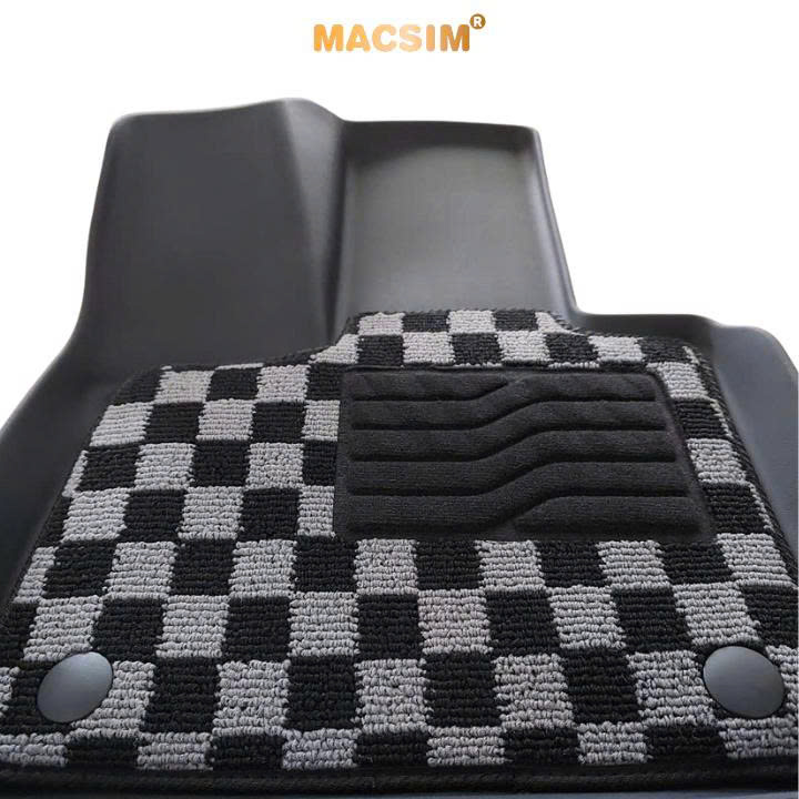 Thảm lót sàn ô tô  Vinfast VF9 Macsim – Ca rô, chuẩn phom, Sử dụng lâu dài (Mã 03)