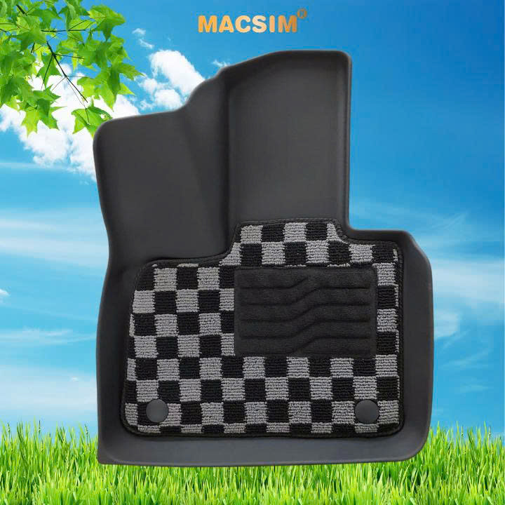 Thảm lót sàn ô tô  Vinfast VF9 Macsim – Ca rô, chuẩn phom, Sử dụng lâu dài (Mã 03)