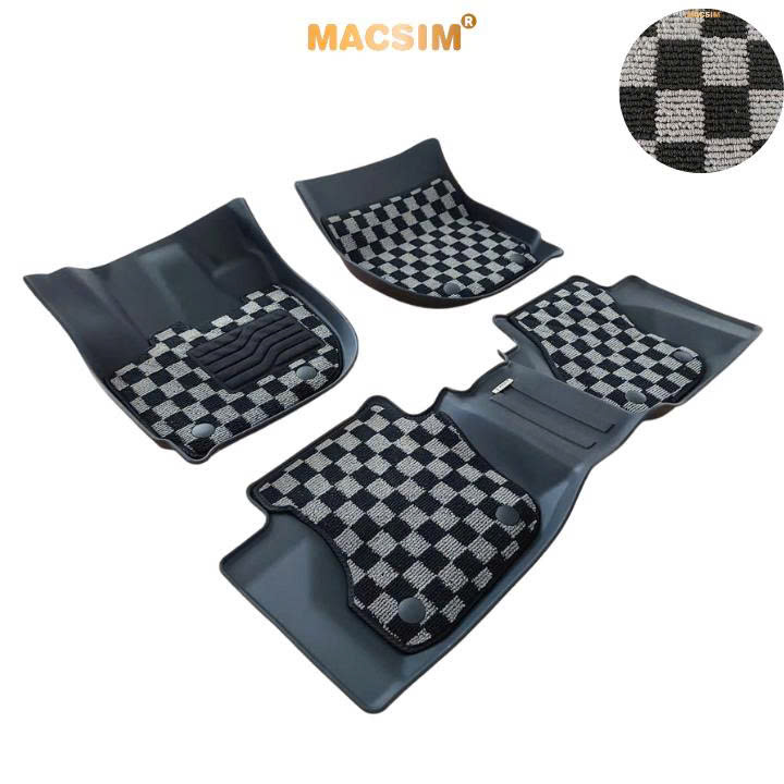 Thảm lót sàn ô tô Honda City  Macsim – Ca rô, chuẩn phom, Sử dụng lâu dài (Mã 03)