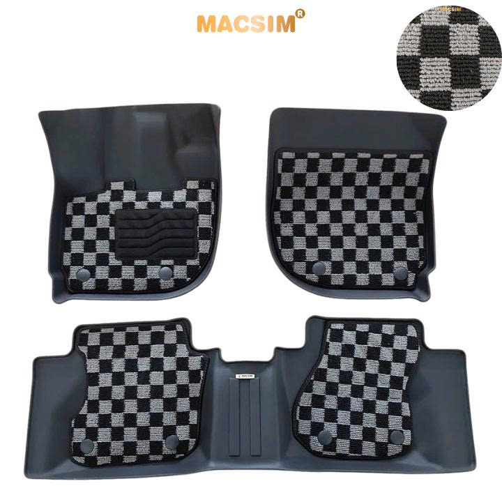 Thảm lót sàn ô tô Honda City  Macsim – Ca rô, chuẩn phom, Sử dụng lâu dài (Mã 03)