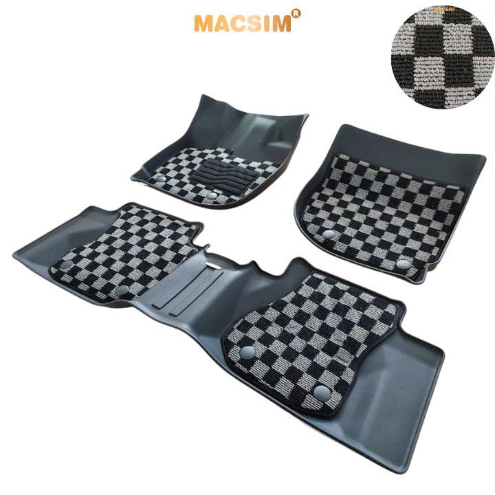 Thảm lót sàn ô tô Honda City  Macsim – Ca rô, chuẩn phom, Sử dụng lâu dài (Mã 03)