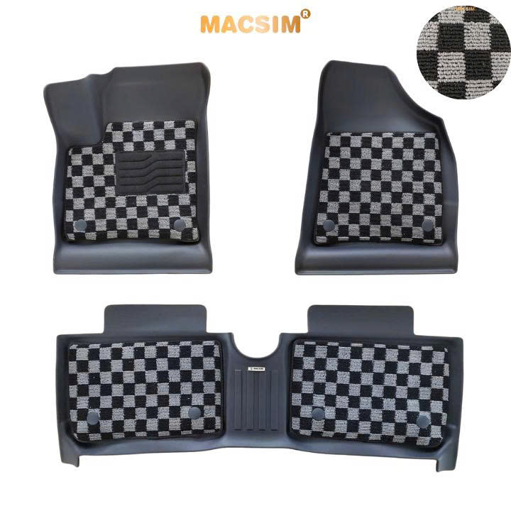 Thảm lót sàn ô tô Vinfast Vf5  Macsim – Ca rô, chuẩn phom, Sử dụng lâu dài (Mã 03)
