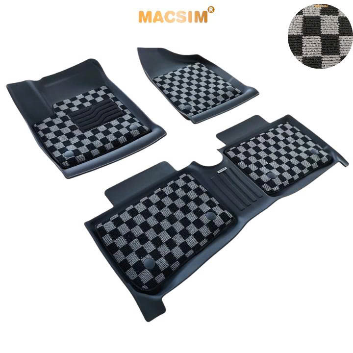 Thảm lót sàn ô tô Vinfast Vf5  Macsim – Ca rô, chuẩn phom, Sử dụng lâu dài (Mã 03)