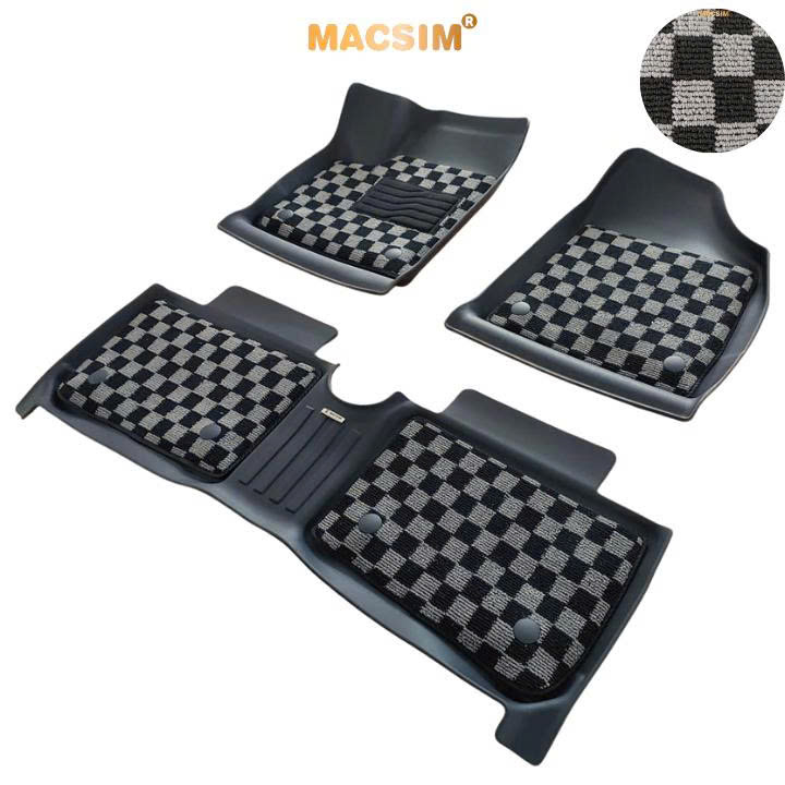 Thảm lót sàn ô tô Vinfast Vf5  Macsim – Ca rô, chuẩn phom, Sử dụng lâu dài (Mã 03)