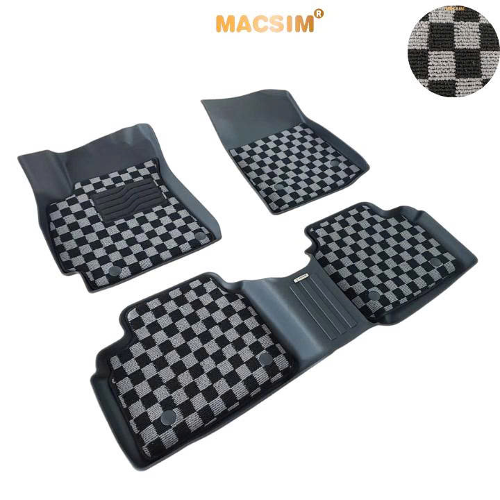 Thảm lót sàn ô tô Huyndai Elantra 2023+ Macsim – Ca rô, chuẩn phom, Sử dụng lâu dài (Mã 03)