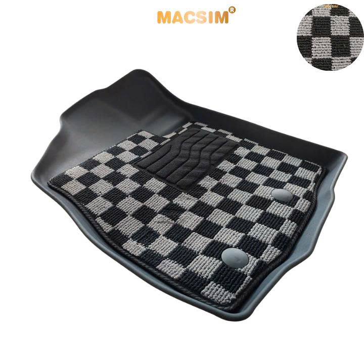 Thảm lót sàn ô tô Toyota Raize Macsim – Ca rô, chuẩn phom, Sử dụng lâu dài (Mã 03)