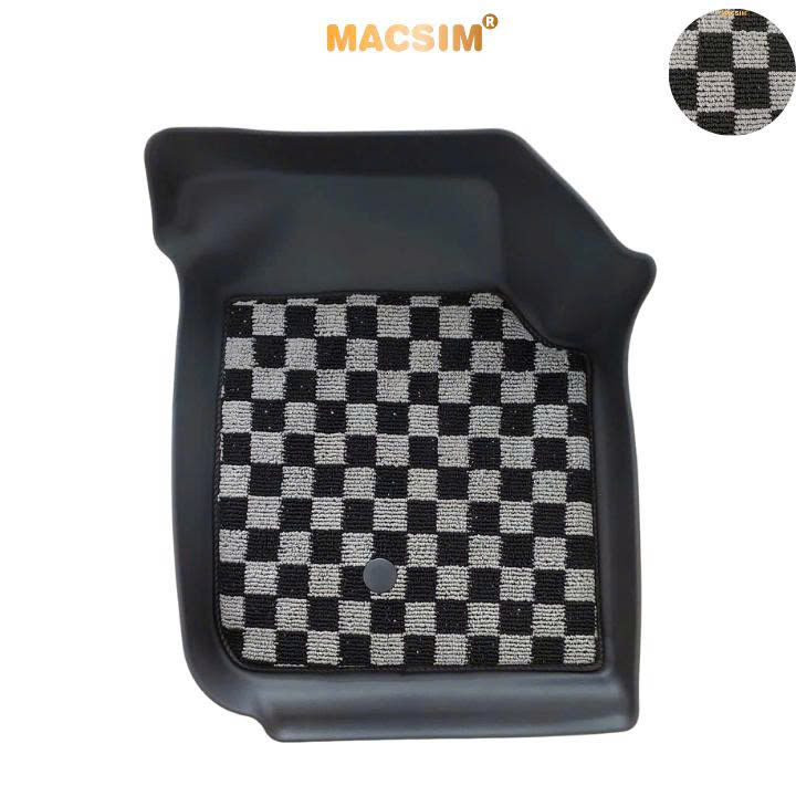 Thảm lót sàn ô tô Vinfast Vf7 Macsim – Ca rô, chuẩn phom, Dễ Vệ Sinh (Mã 03)