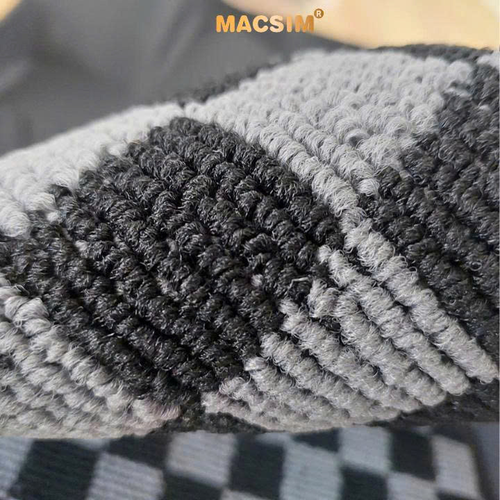 Thảm lót sàn ô tô Vinfast Vf7 Macsim – Ca rô, chuẩn phom, Dễ Vệ Sinh (Mã 03)