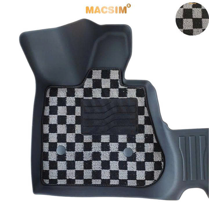  Thảm lót sàn ô tô Vinfast VF6 Macsim – Ca rô, chuẩn phom, Sử dụng lâu dài (Mã 03)