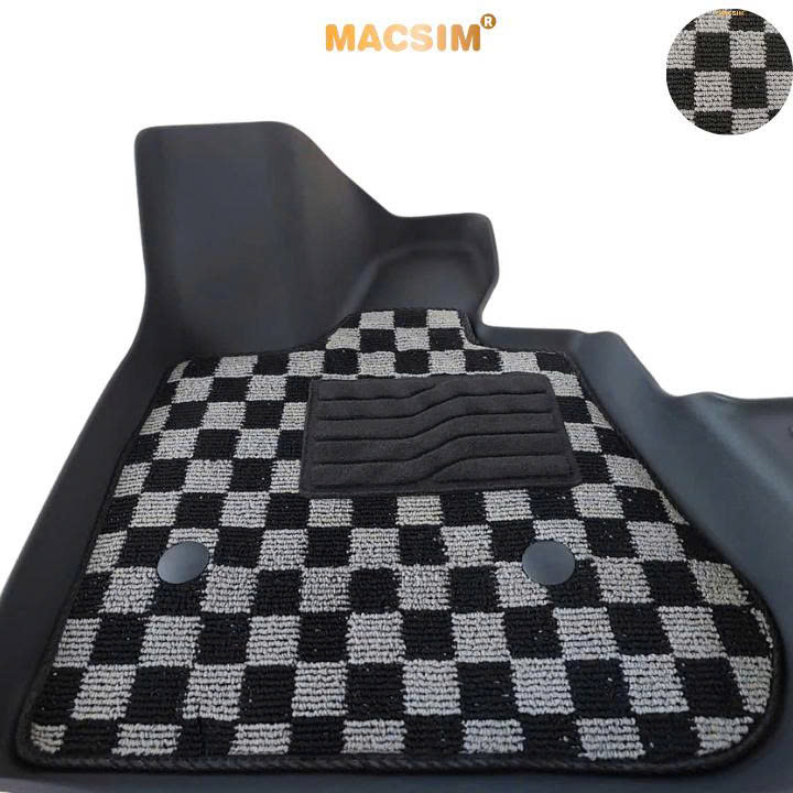  Thảm lót sàn ô tô Vinfast VF6 Macsim – Ca rô, chuẩn phom, Sử dụng lâu dài (Mã 03)