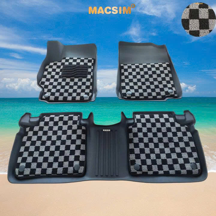 Thảm lót sàn ô tô Toyota Camry 2007-2018 Macsim – Ca rô, chuẩn phom, Dễ Vệ Sinh (Mã 03)