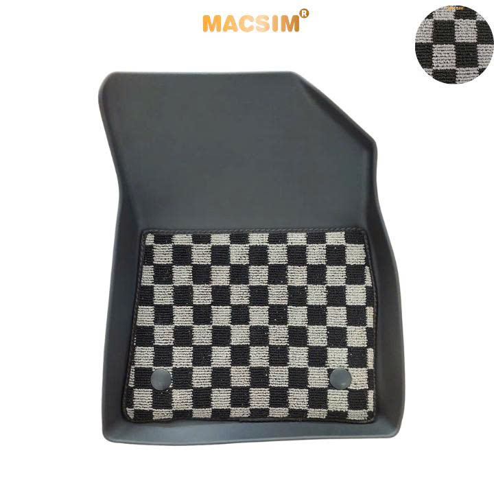  Thảm lót sàn ô tô Kia Seltos Macsim – Ca rô, chuẩn phom, Sử dụng lâu dài (Mã 03)