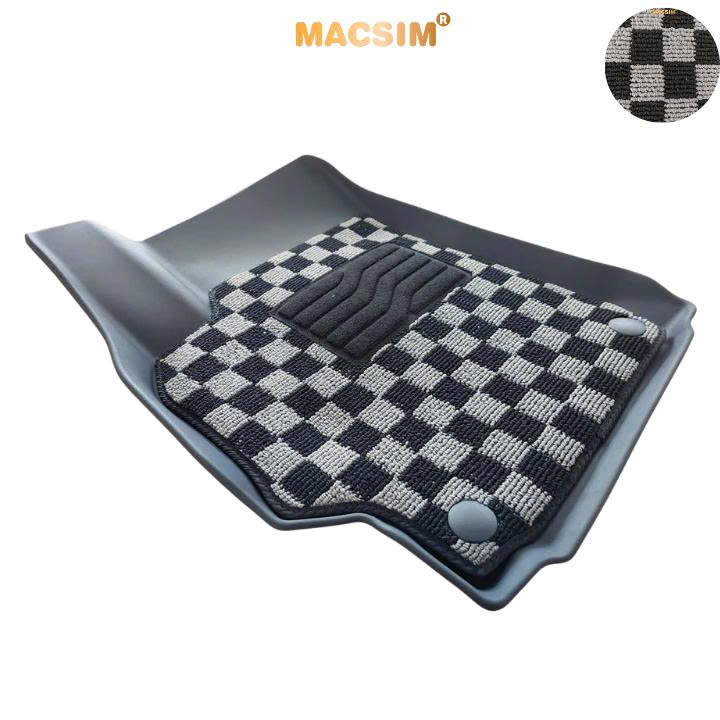  Thảm lót sàn ô tô Kia Seltos Macsim – Ca rô, chuẩn phom, Sử dụng lâu dài (Mã 03)