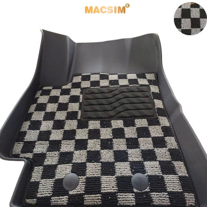 Thảm lót sàn ô tô Hyundai Accent 2024+ Macsim – Ca rô, chuẩn phom, dễ vệ sinh (Mã 03)