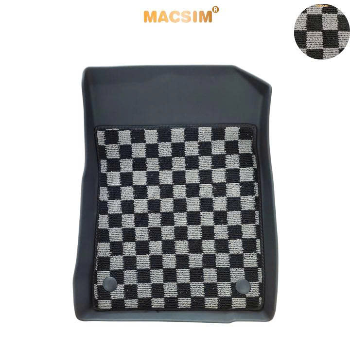 Thảm lót sàn ô tô Hyundai Accent 2024+ Macsim – Ca rô, chuẩn phom, dễ vệ sinh (Mã 03)