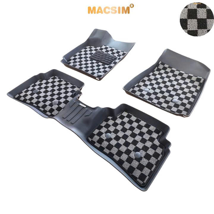 Thảm lót sàn ô tô Hyundai Venue Macsim – Ca rô, chuẩn phom, Dễ Vệ Sinh (Mã 03)