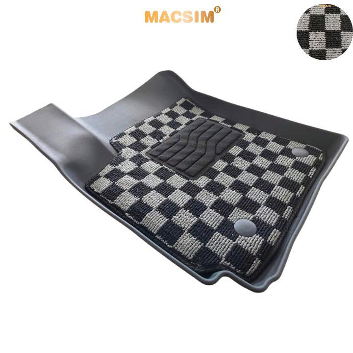 Thảm lót sàn ô tô Hyundai Venue Macsim – Ca rô, chuẩn phom, Dễ Vệ Sinh (Mã 03)