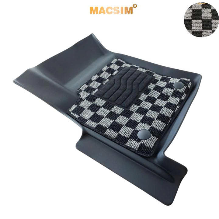 Thảm lót sàn ô tô Toyota Fortuner 2017-2025 Macsim – Ca rô, chuẩn phom, Sử dụng lâu dài (Mã 03)
