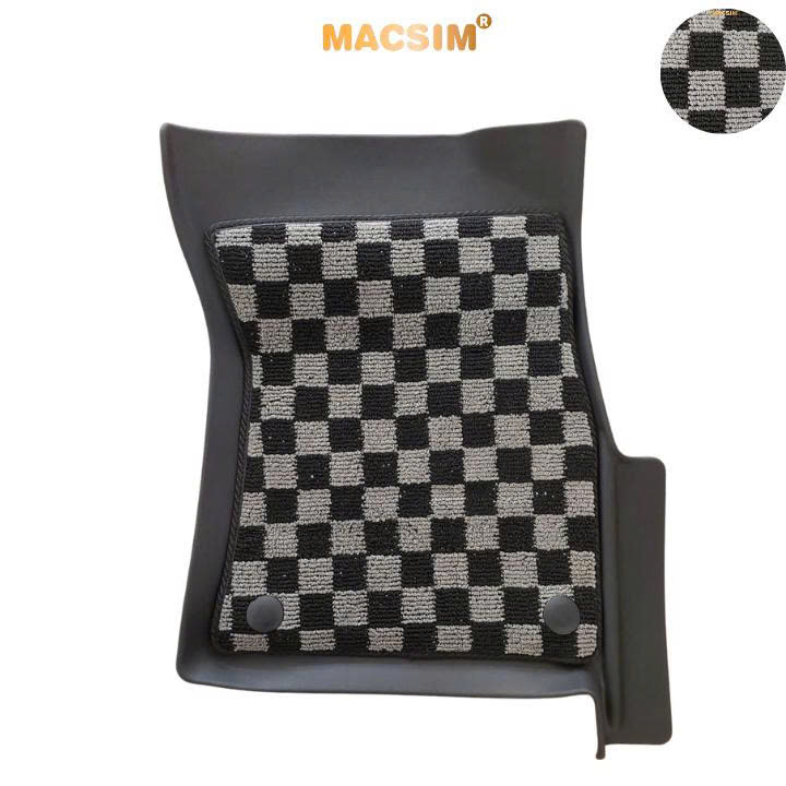 Thảm lót sàn ô tô Toyota Fortuner 2017-2025 Macsim – Ca rô, chuẩn phom, Sử dụng lâu dài (Mã 03)
