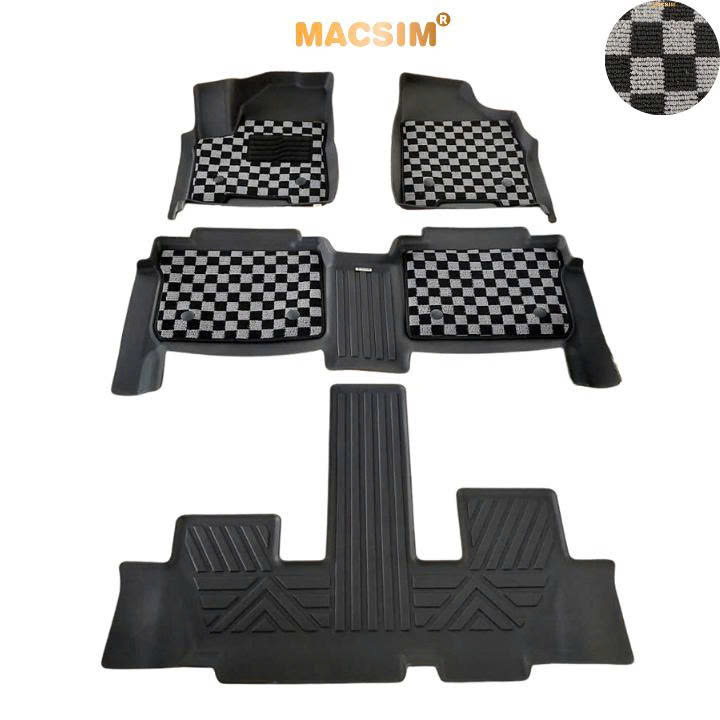 Thảm lót sàn ô tô Huyndai Custin Macsim – Ca rô, chuẩn phom, Dễ Vệ Sinh (Mã 03)