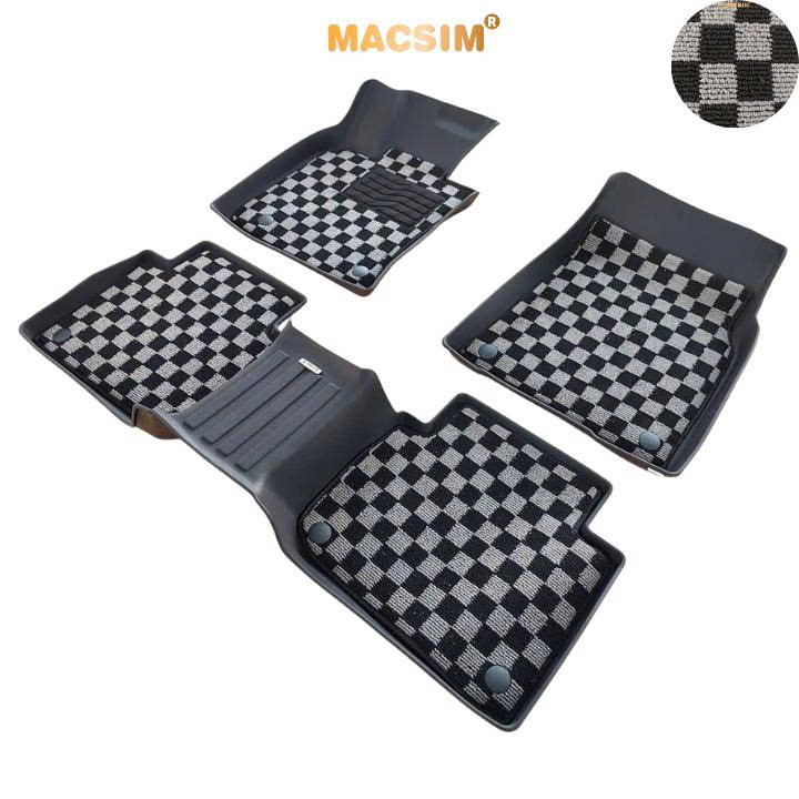 Thảm lót sàn ô tô Toyota Camry 2018-2023 Macsim – Ca rô, chuẩn phom, dễ vệ sinh (Mã 03)