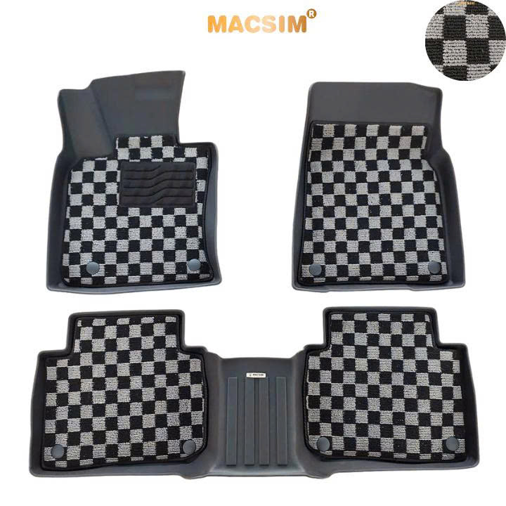 Thảm lót sàn ô tô Toyota Camry 2018-2023 Macsim – Ca rô, chuẩn phom, dễ vệ sinh (Mã 03)