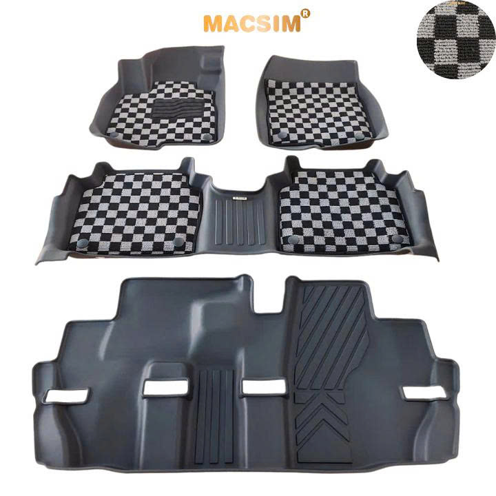 Thảm lót sàn ô tô Honda CRV 2017-2022 Macsim – Ca rô, chuẩn phom, Dễ Vệ Sinh (Mã 03)