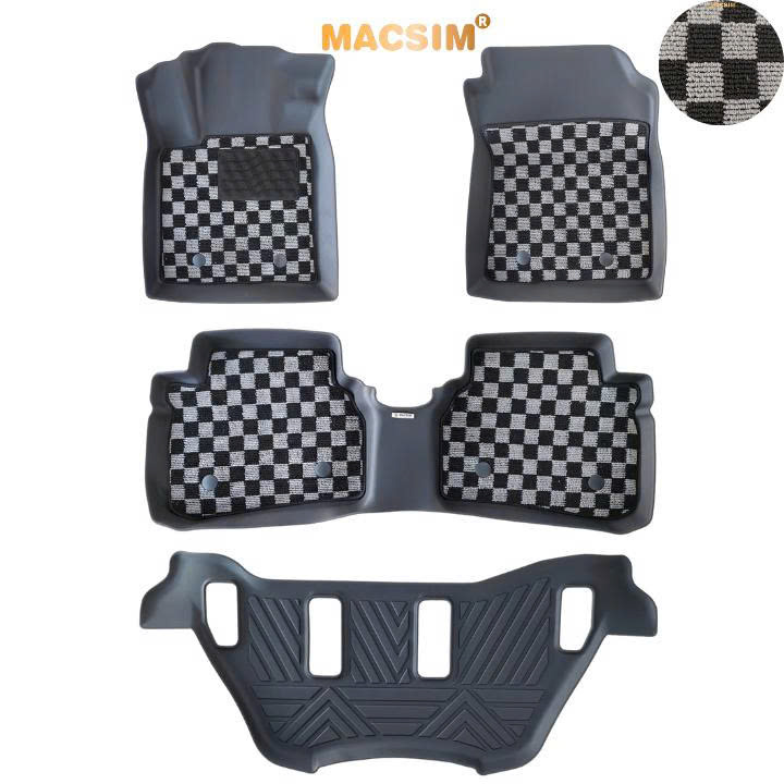 Thảm lót sàn ô tô Honda BRV Macsim – Ca rô, chuẩn phom, Dễ Vệ Sinh (Mã 03)