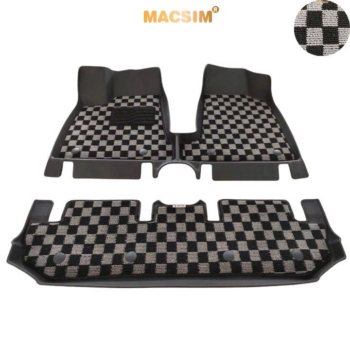  Thảm lót sàn ô tô Vinfast VF3 Macsim – Ca rô, chuẩn phom, Sử dụng lâu dài (Mã 03)