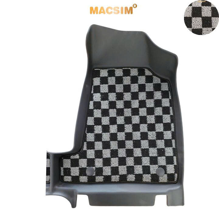  Thảm lót sàn ô tô Vinfast VF3 Macsim – Ca rô, chuẩn phom, Sử dụng lâu dài (Mã 03)