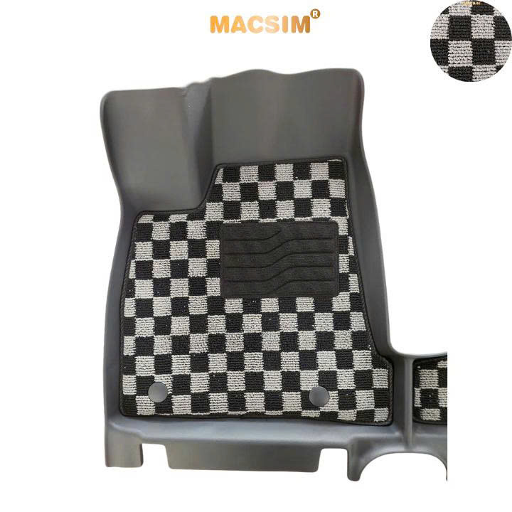  Thảm lót sàn ô tô Vinfast VF3 Macsim – Ca rô, chuẩn phom, Sử dụng lâu dài (Mã 03)