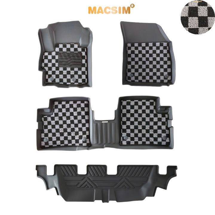 Thảm lót sàn ô tô Mitsubishi Xpander Macsim – Ca rô, chuẩn phom, Dễ Vệ Sinh (Mã 03)