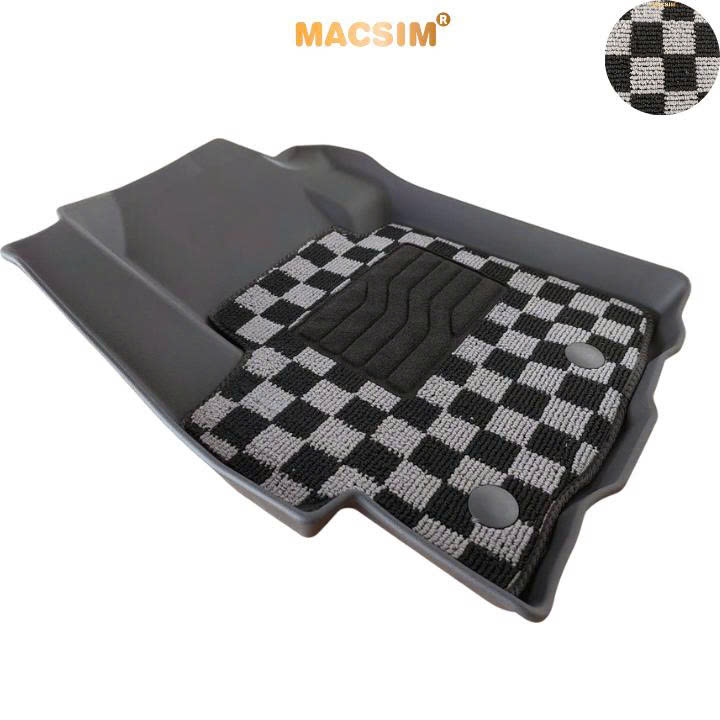 Thảm lót sàn ô tô Mitsubishi Xpander Macsim – Ca rô, chuẩn phom, Dễ Vệ Sinh (Mã 03)