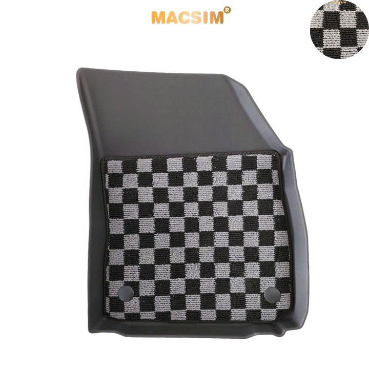 Thảm lót sàn ô tô Mitsubishi Xpander Macsim – Ca rô, chuẩn phom, Dễ Vệ Sinh (Mã 03)