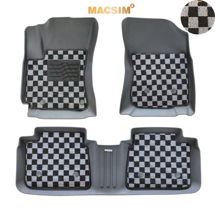 Thảm lót sàn ô tô Toyota Altis 2016-2021 Macsim – Ca rô, chuẩn phom, dễ vệ sinh (Mã 03)
