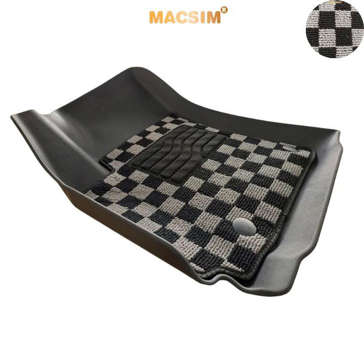 Thảm lót sàn ô tô Toyota Altis 2016-2021 Macsim – Ca rô, chuẩn phom, dễ vệ sinh (Mã 03)