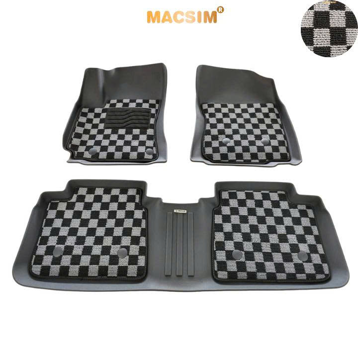 Thảm lót sàn ô tô Toyota Altis 2016-2021 Macsim – Ca rô, chuẩn phom, dễ vệ sinh (Mã 03)