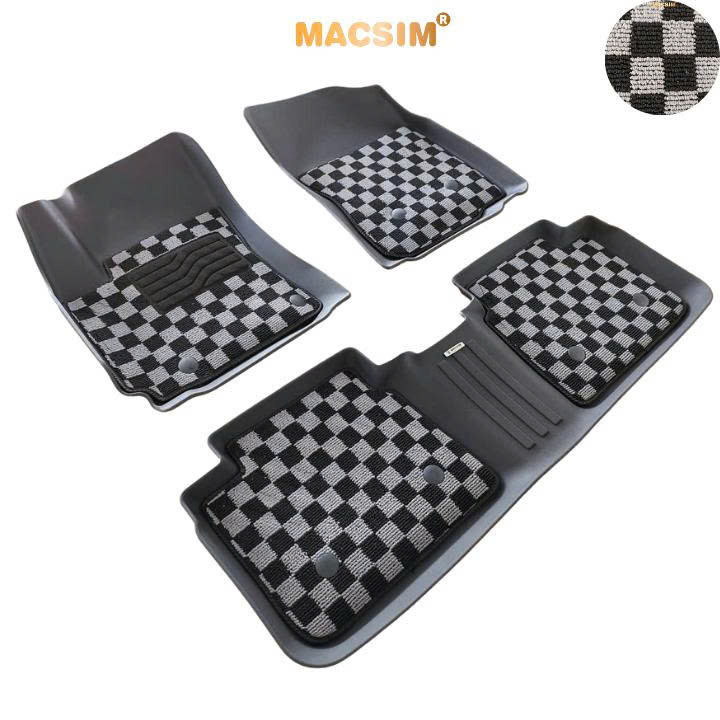 Thảm lót sàn ô tô Toyota Altis 2016-2021 Macsim – Ca rô, chuẩn phom, dễ vệ sinh (Mã 03)