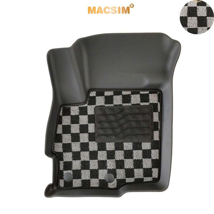 Thảm lót sàn ô tô Mitsubishi Outlander 2014-2022 Macsim – Ca rô, chuẩn phom, Dễ Vệ Sinh (Mã 03)