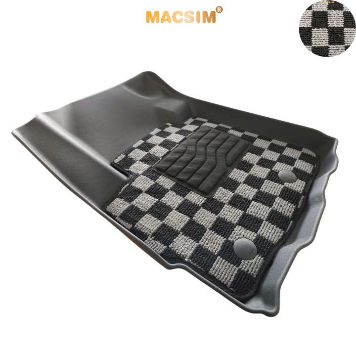 Thảm lót sàn ô tô Mitsubishi Xforce  Macsim – Ca rô, chuẩn phom, dễ vệ sinh (Mã 03)