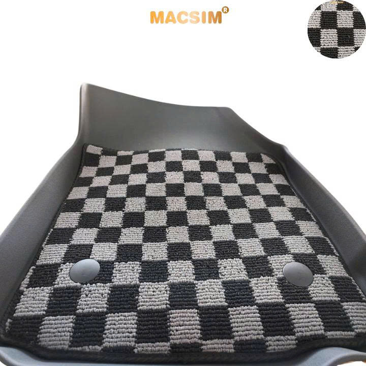 Thảm lót sàn ô tô Mitsubishi Xforce  Macsim – Ca rô, chuẩn phom, dễ vệ sinh (Mã 03)