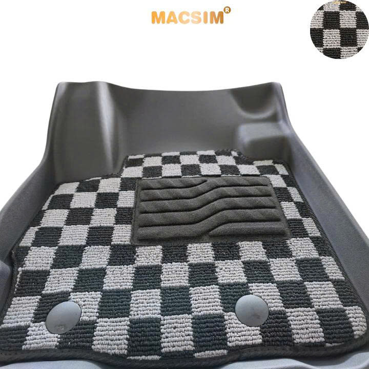 Thảm lót sàn ô tô Mitsubishi Xforce  Macsim – Ca rô, chuẩn phom, dễ vệ sinh (Mã 03)