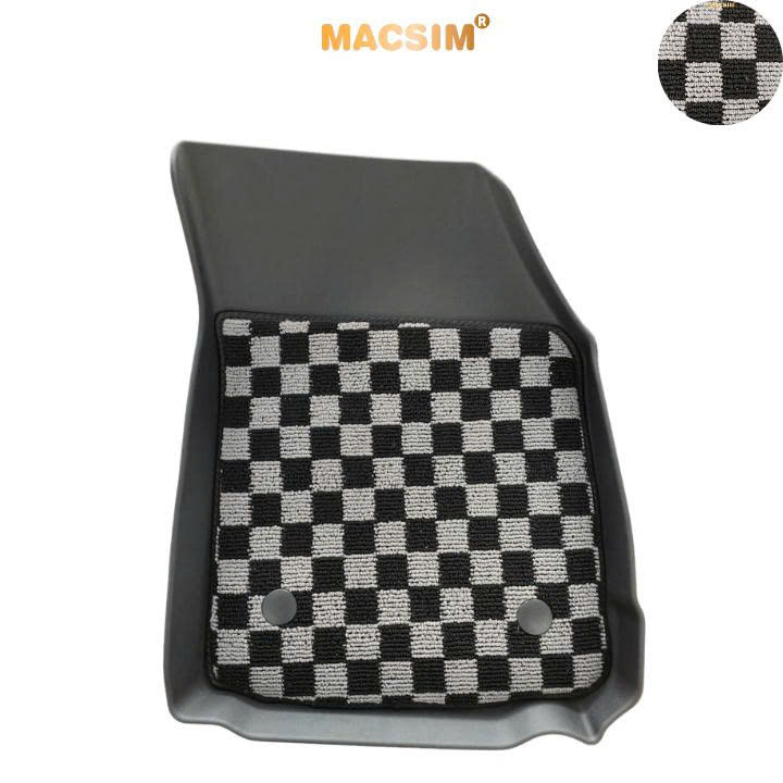 Thảm lót sàn ô tô Mitsubishi Xforce  Macsim – Ca rô, chuẩn phom, dễ vệ sinh (Mã 03)