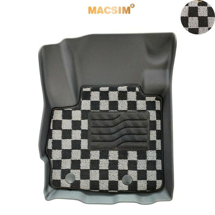 Thảm lót sàn ô tô Mitsubishi Xforce  Macsim – Ca rô, chuẩn phom, dễ vệ sinh (Mã 03)